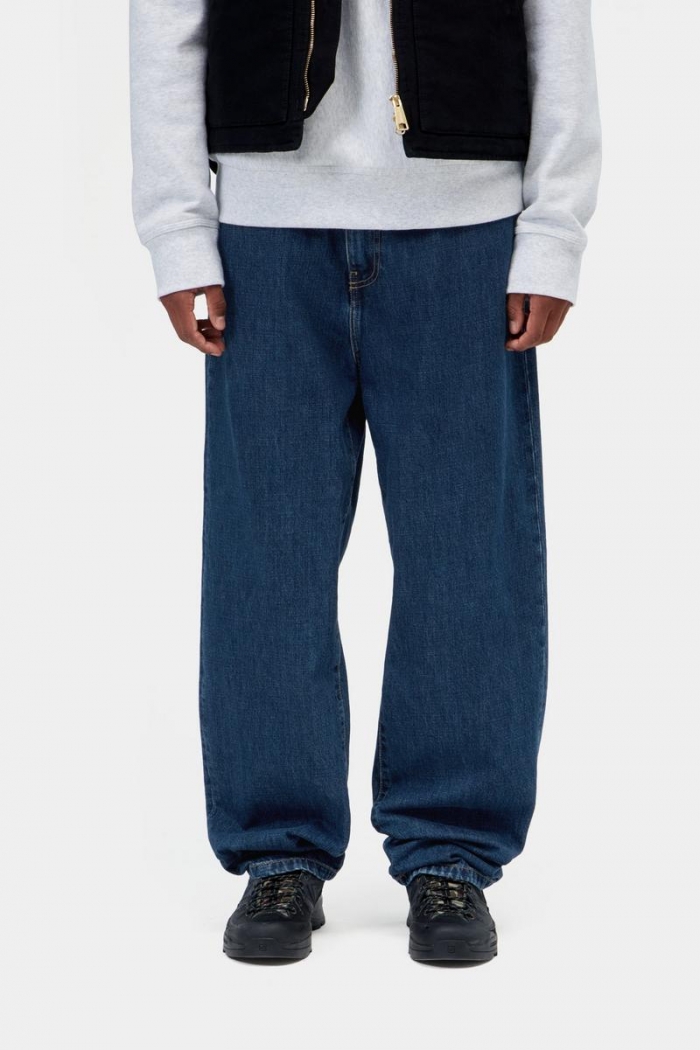 Carhartt Aaron Pant - Blue, Stone washed