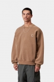 Carhartt Vista Sweatshirt - WIP H Brown, Garment dyed