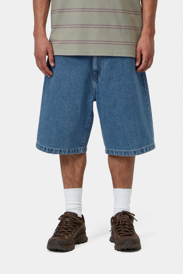 Carhartt Landon Short - Blue, Heavy stone wash