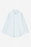 Carhartt L/S Royce Shirt - Royce Stripe, Icaria / White