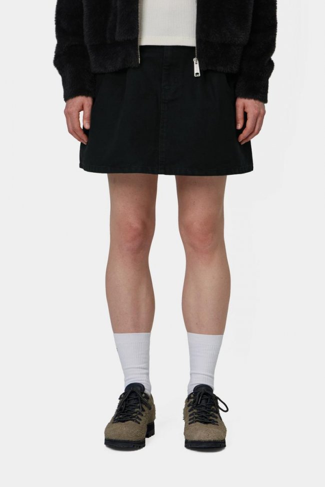 Carhartt Billie Single Knee Skirt - Black, Stone washed Carhartt Billie Single Knee Skirt - Black, Stone washed