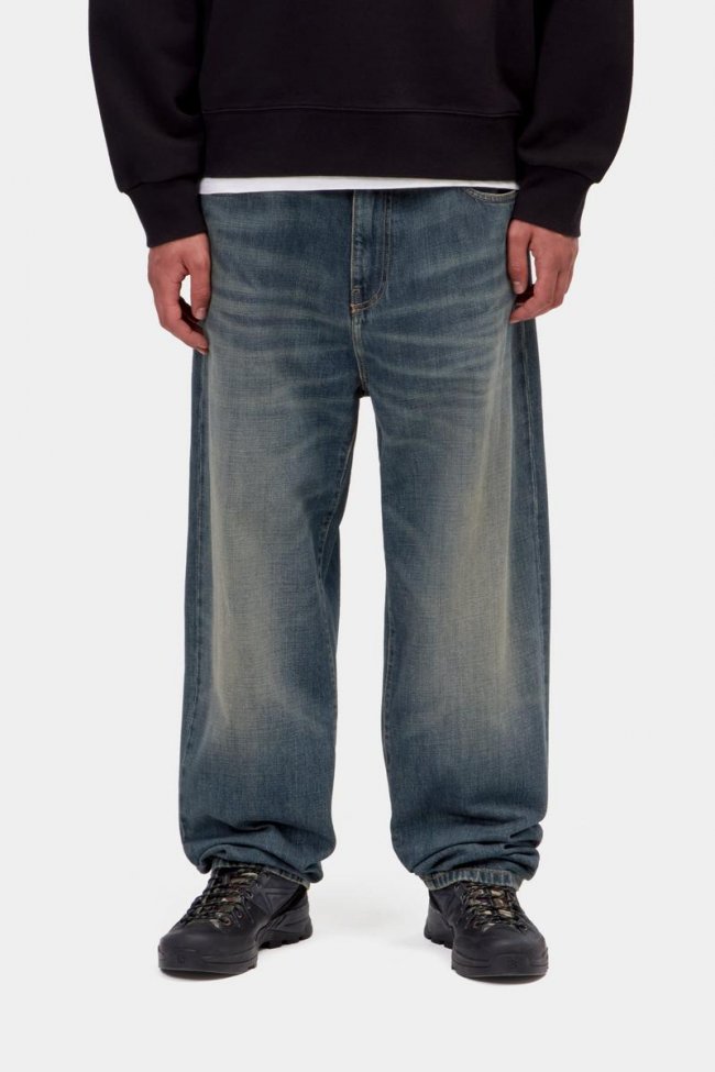 Carhartt Aaron Pant - Blue, Mid worn used