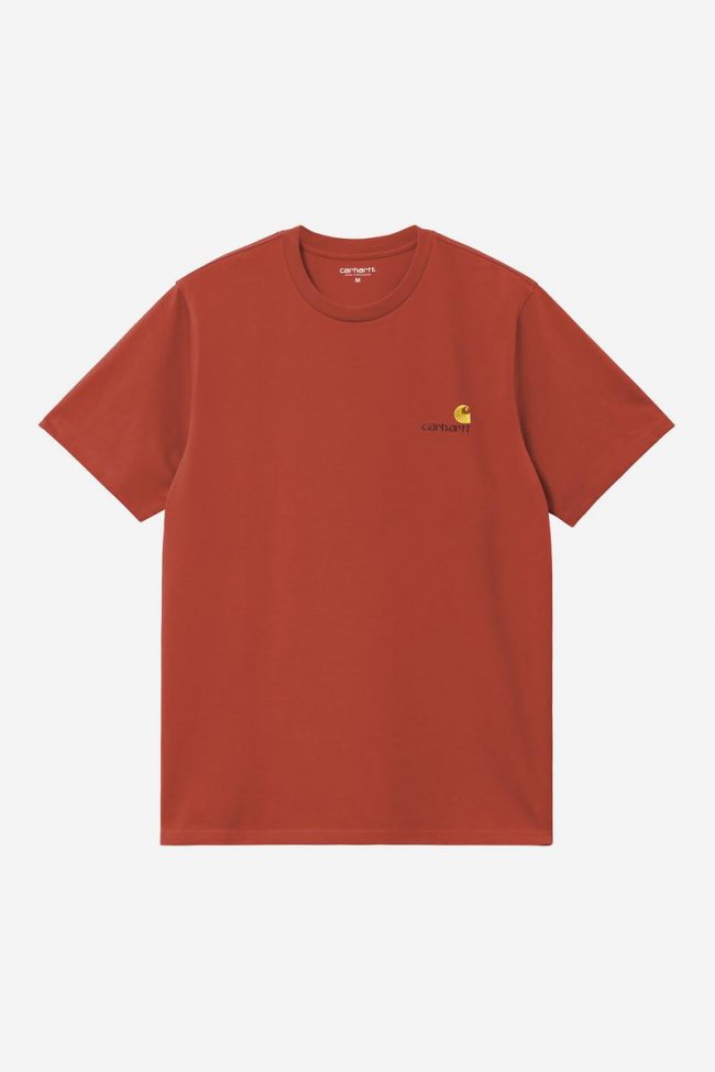 Carhartt S/S American Script T-Shirt - Oxide Red