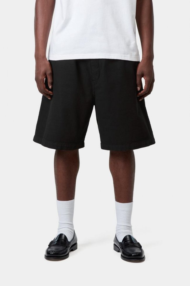 Carhartt Rainer Short - Black, Garment dyed
