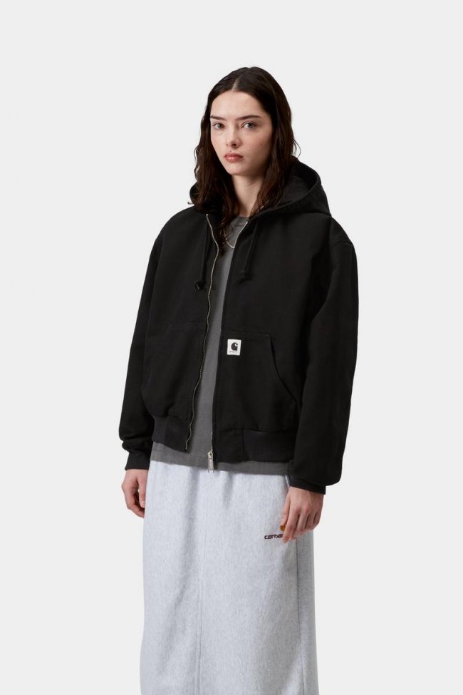 Carhartt OG Active Jacket - Black, Rinsed