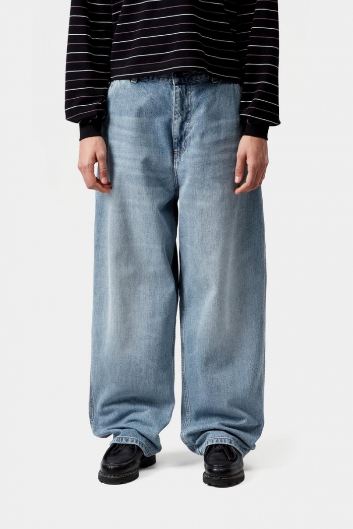 Carhartt Brandon Single Knee Pant - Blue, Burst washed