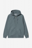 Carhartt Hooded Chase Jacket - Cozy Blue / Gold Carhartt Hooded Chase Jacket - Cozy Blue / Gold