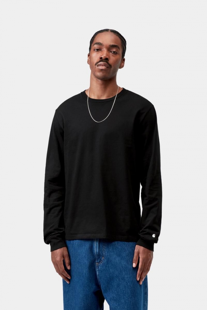 Carhartt L/S Base T-Shirt - Black / White