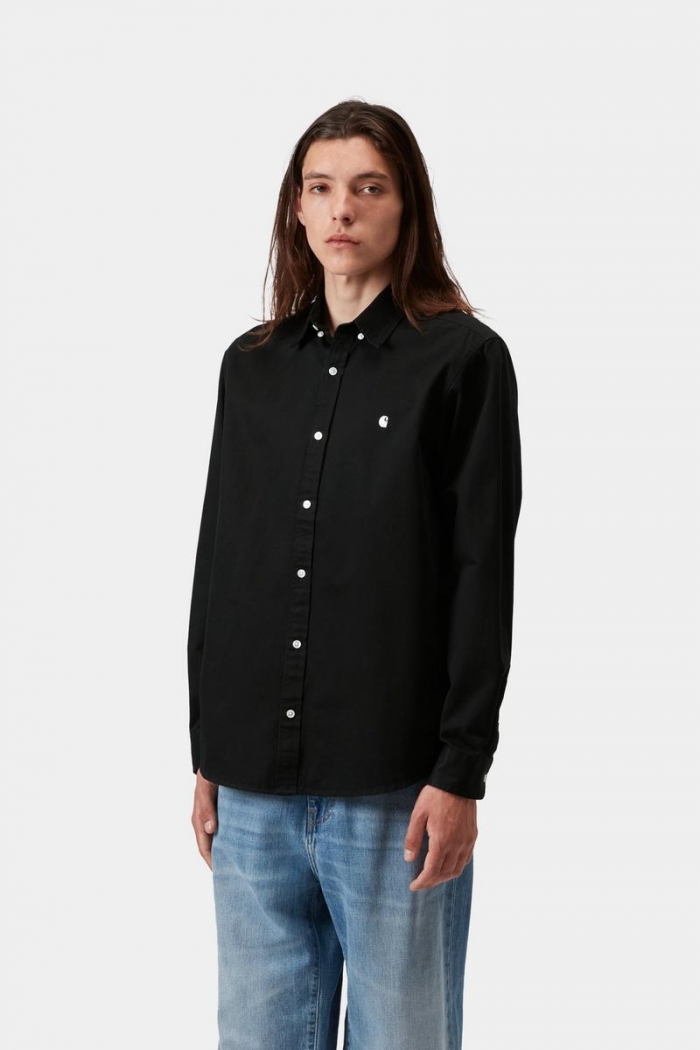 Carhartt L/S Madison Shirt - Black / White