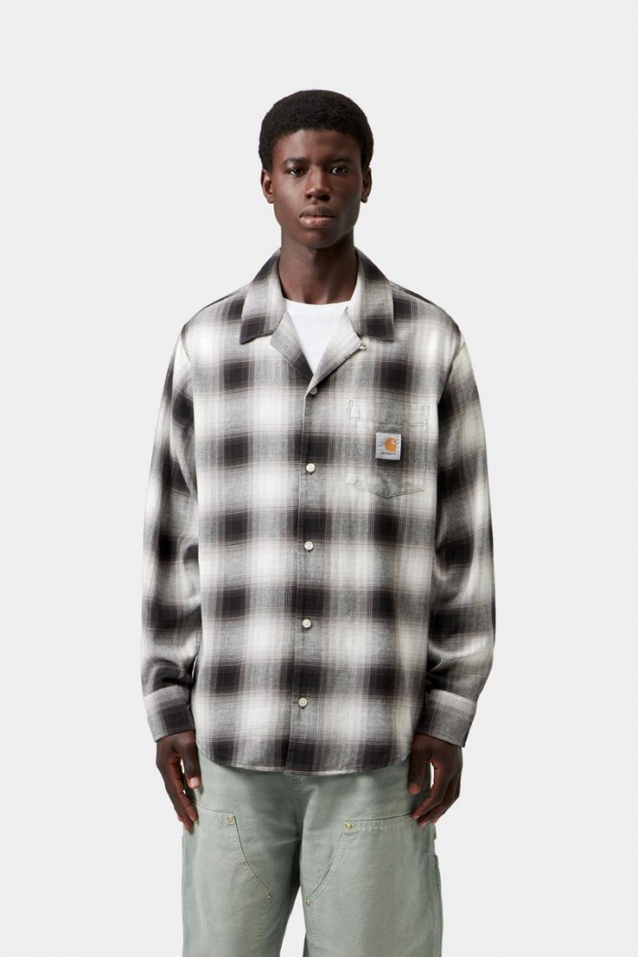 Carhartt L/S Tyers Shirt - Tyers Check, Black