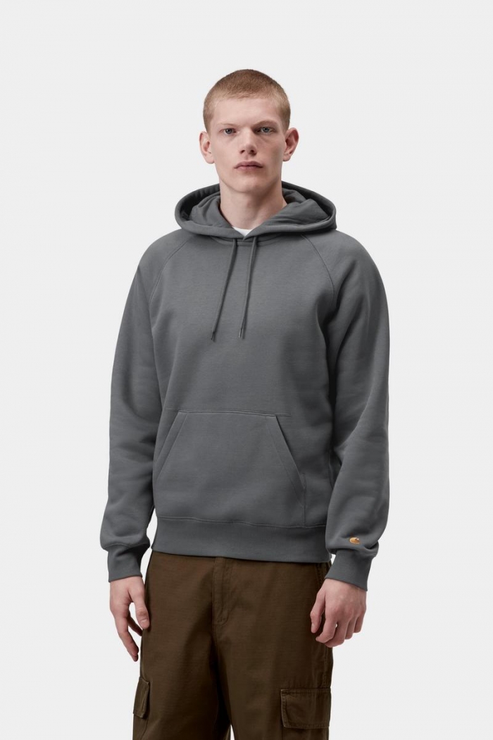 Carhartt Hooded Chase Sweatshirt - Styx / Gold