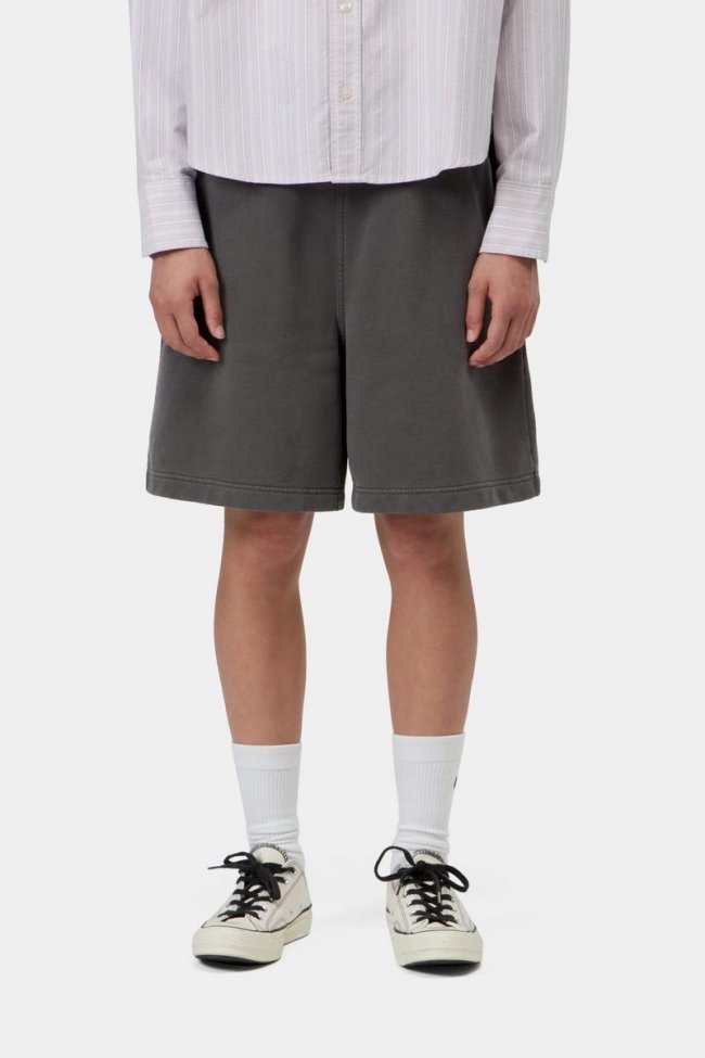 Carhartt Hoggard Sweat Short - Black, Garment dyed Carhartt Hoggard Sweat Short - Black, Garment dyed