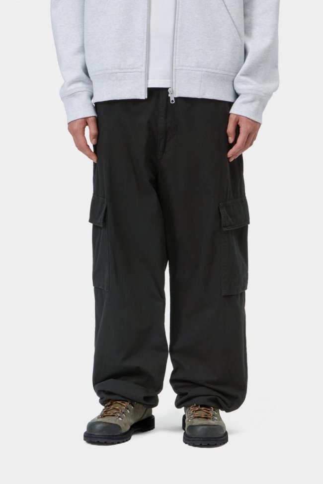 Carhartt Kade Cargo Pant - Black, Garment dyed