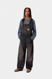 Carhartt Bib Overall Straight - Black, Tobacco used wash