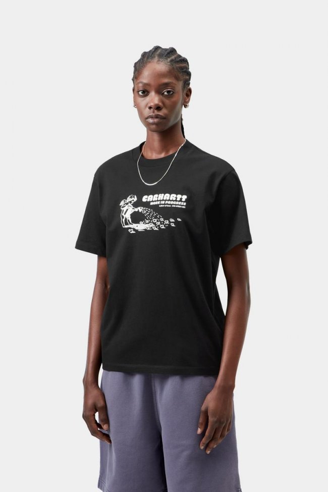 Carhartt S/S Bumper Sticker T-Shirt - Black