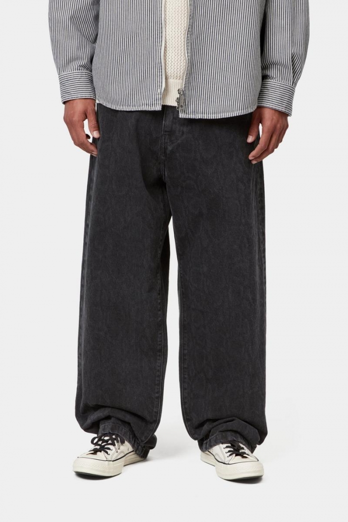 Carhartt Snake Landon Pant - Snake Camo, Black, Heavy stone wash