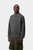 Carhartt Nelson Sweatshirt - Black, Garment dyed