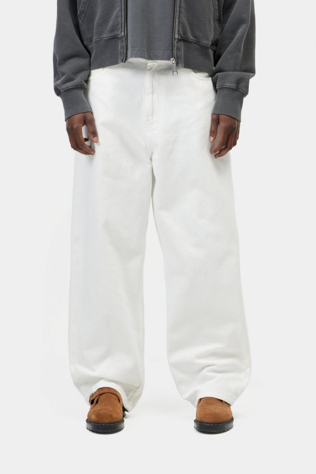 Carhartt Brandon Pant - White, Rinsed