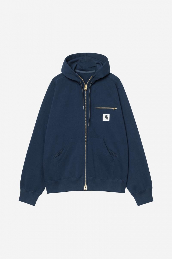 sacai x Carhartt WIP Cotton Jersey Hoodie - Sacai Blue