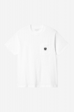 Carhartt S/S Pocket Heart T-Shirt - White / Black