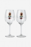 Carhartt Stacked Grapes Wine Glass Set - Clear