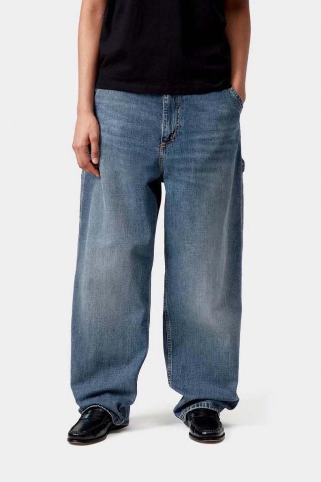 Carhartt Brandon Single Knee Pant - Blue, Dark used wash