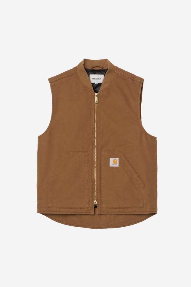 Carhartt Classic Vest - WIP H Brown, Rinsed Carhartt Classic Vest - WIP H Brown, Rinsed
