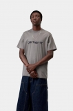 Carhartt S/S Script T-Shirt - Shady Grey / Dark Navy Carhartt S/S Script T-Shirt - Shady Grey / Dark Navy