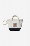 Carhartt Mini Tote Bag Keychain - Natural / Blue