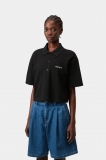 Carhartt S/S Carhartt Script Polo T-Shirt - Black / White Carhartt S/S Carhartt Script Polo T-Shirt - Black / White