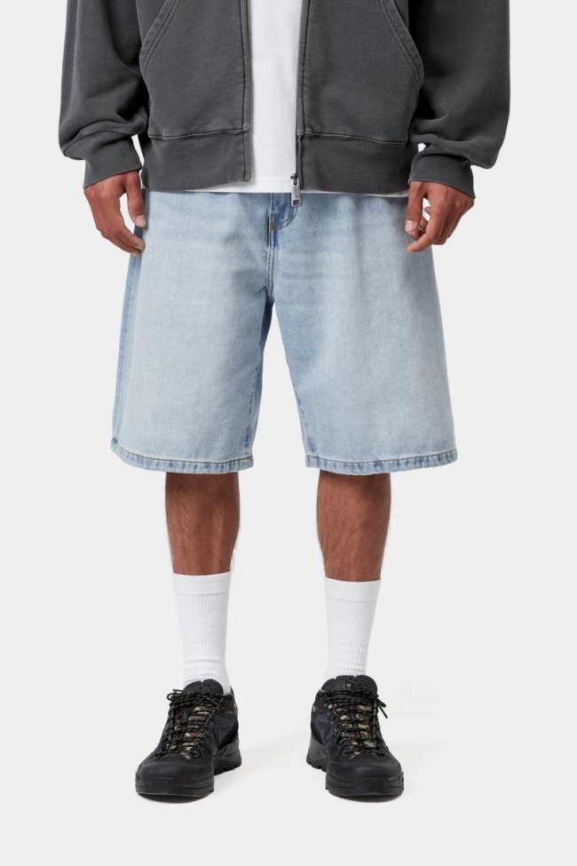 Carhartt Landon Short - Blue, Heavy worn bleached