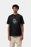 Carhartt S/S Slingshot T-Shirt - Black, Heavy enzyme wash