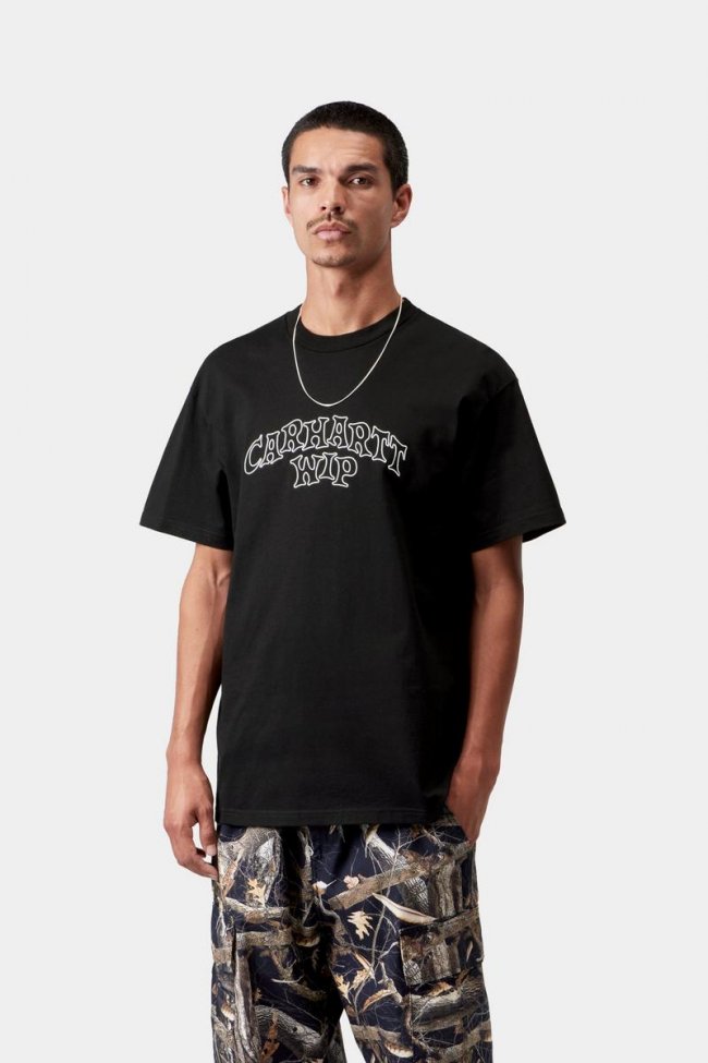 Carhartt S/S Limn Script T-Shirt - Black