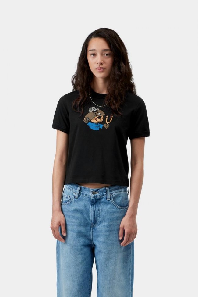 Carhartt S/S Slingshot T-Shirt - Black, Heavy stone wash Carhartt S/S Slingshot T-Shirt - Black, Heavy stone wash
