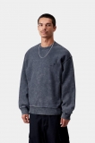 Carhartt Lambert Sweat - Dark Navy, Moon wash