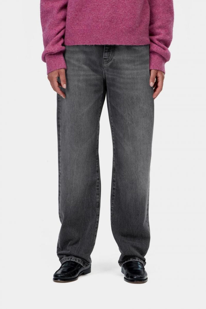 Carhartt Noxon Pant - Black, Marble used wash