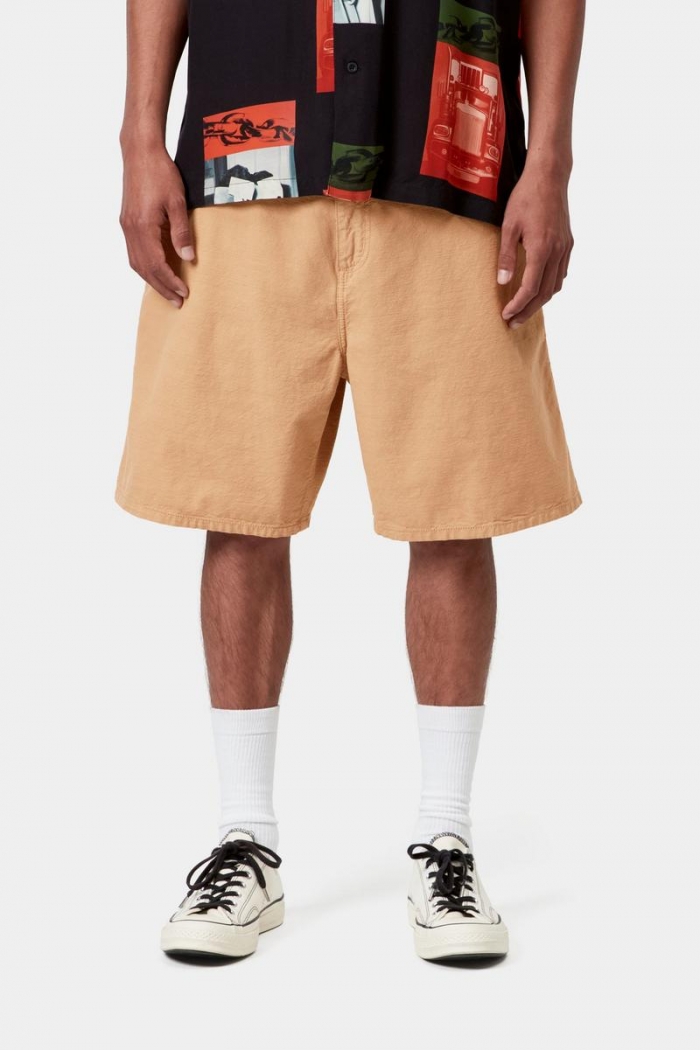 Carhartt Walter Single Knee Short - Dusty H Brown, Garment dyed