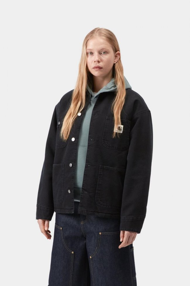 Carhartt OG Michigan Coat - Black / Black, Grind wash Carhartt OG Michigan Coat - Black / Black, Grind wash