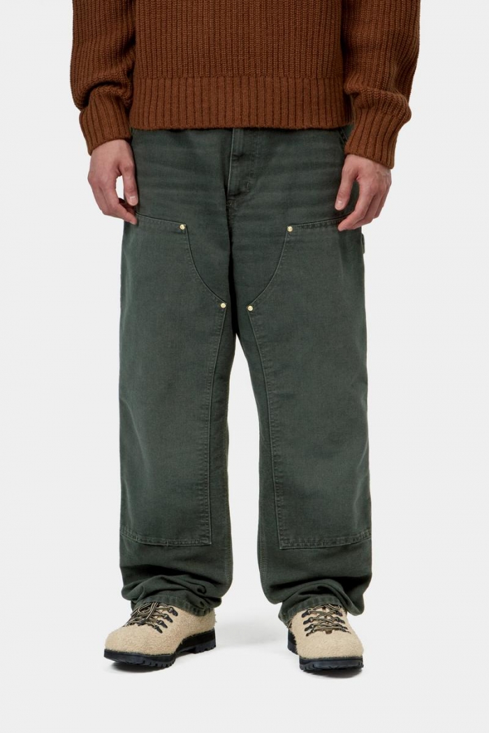 Carhartt Double Knee Pant - Raven, Stone canvas