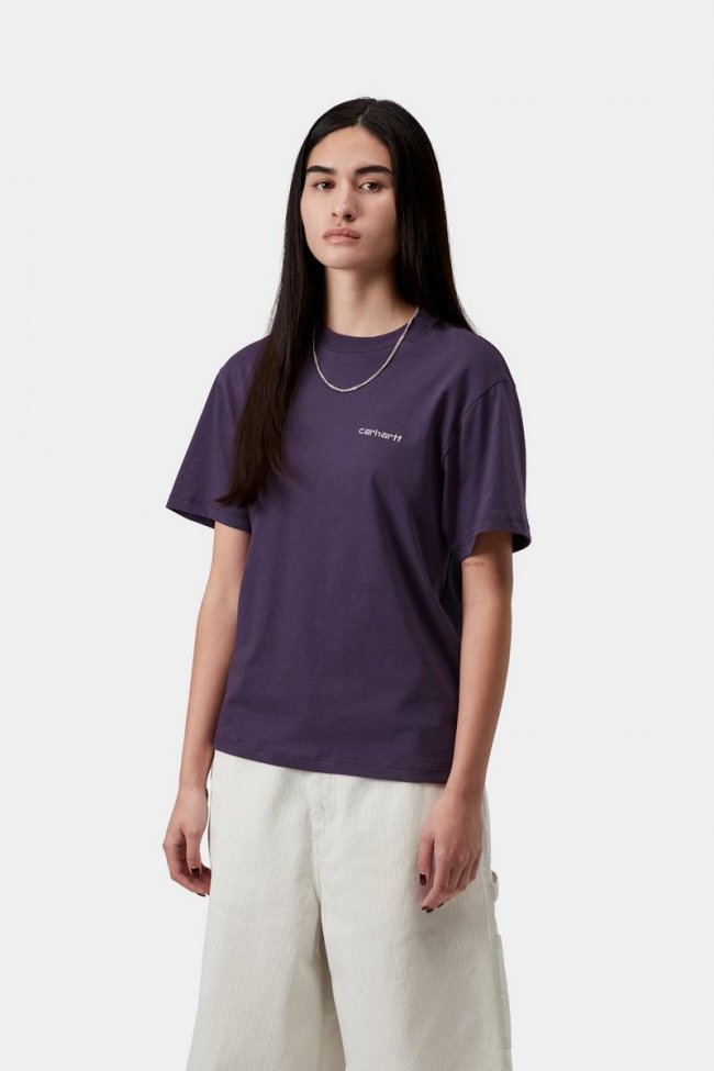 Carhartt S/S Script Embroidery T-Shirt - Lokers / Puddle