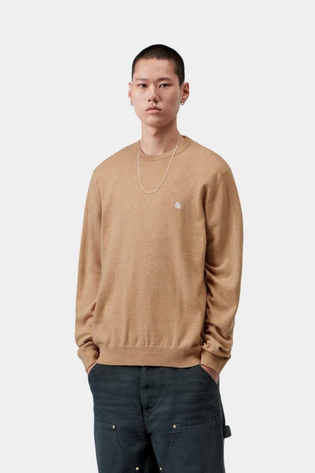 Carhartt Madison Sweater - WIP Dusty H / Wax Carhartt Madison Sweater - WIP Dusty H / Wax