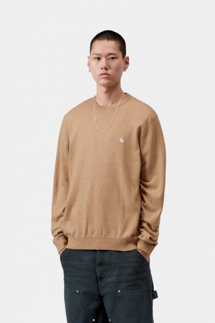 Carhartt Madison Sweater - WIP Dusty H / Wax