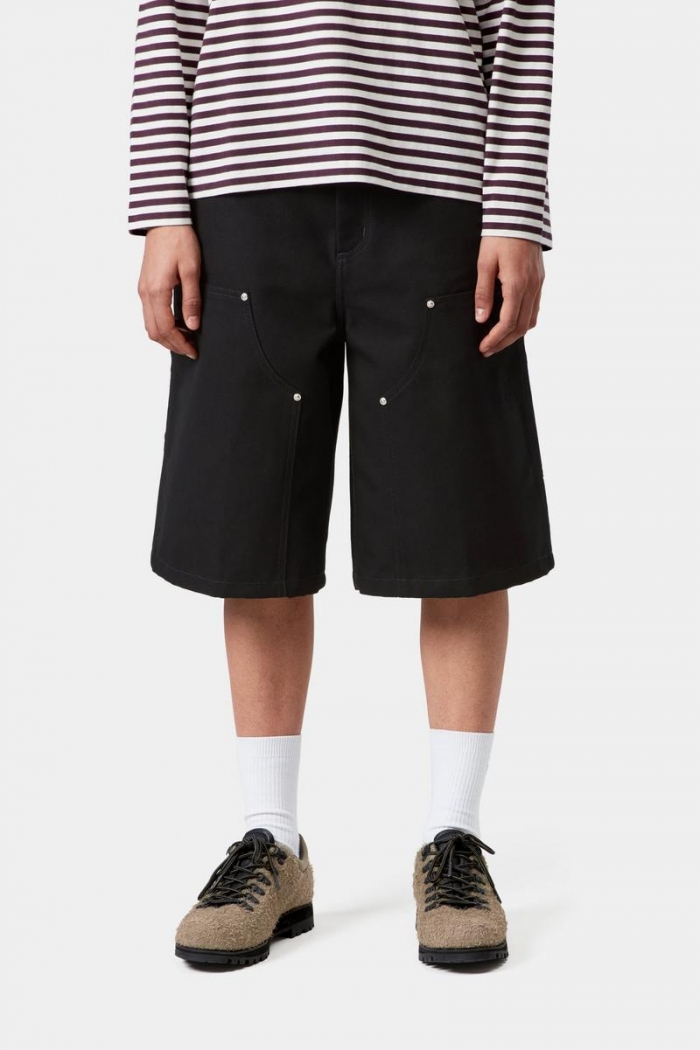 Carhartt Nixon Double Knee Short - Black, Rigid