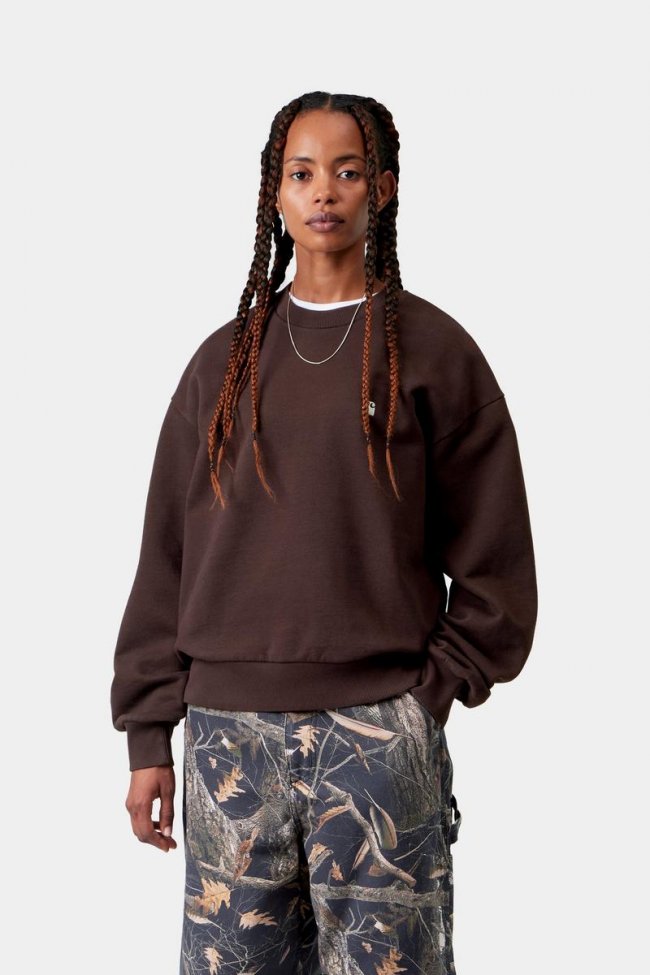 Carhartt Casey Sweatshirt - Palisander / Silver Carhartt Casey Sweatshirt - Palisander / Silver