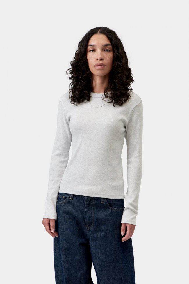 Carhartt L/S Philipa T-Shirt - Ash Heather Carhartt L/S Philipa T-Shirt - Ash Heather