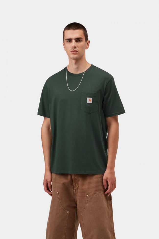 Carhartt S/S Pocket T-Shirt - Dark Scarab
