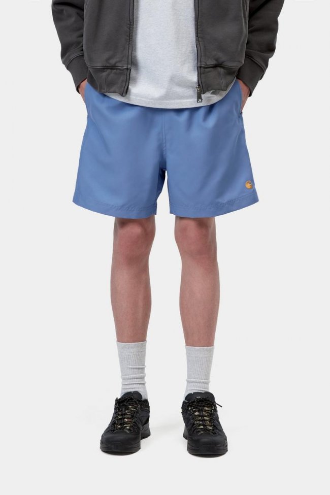 Carhartt Chase Swim Trunks - Curacao / Gold Carhartt Chase Swim Trunks - Curacao / Gold