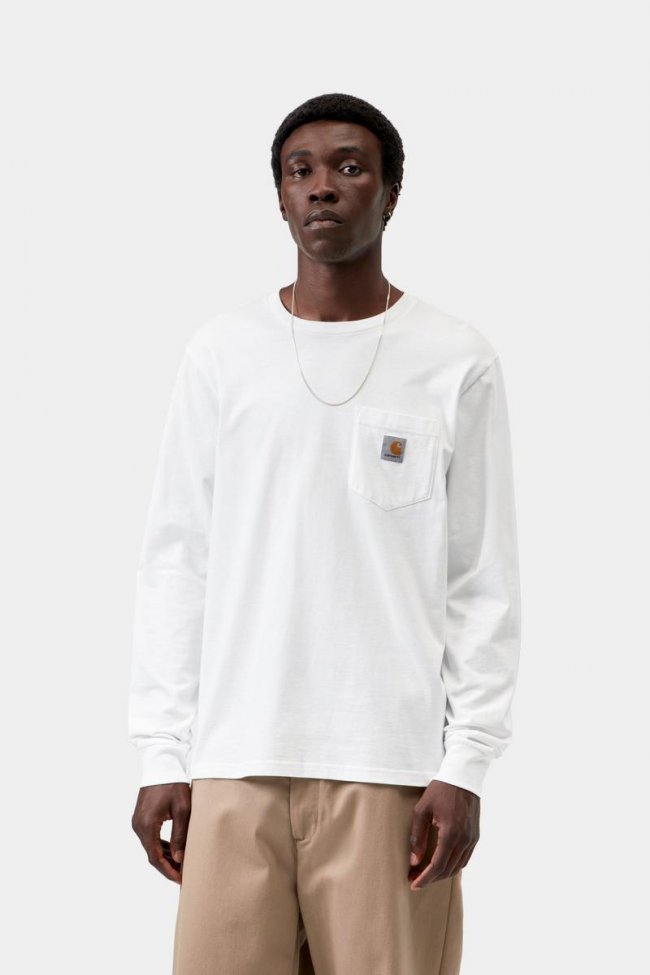 Carhartt L/S Pocket T-Shirt - White