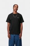 Carhartt S/S Script Embroidery T-Shirt - Black / White