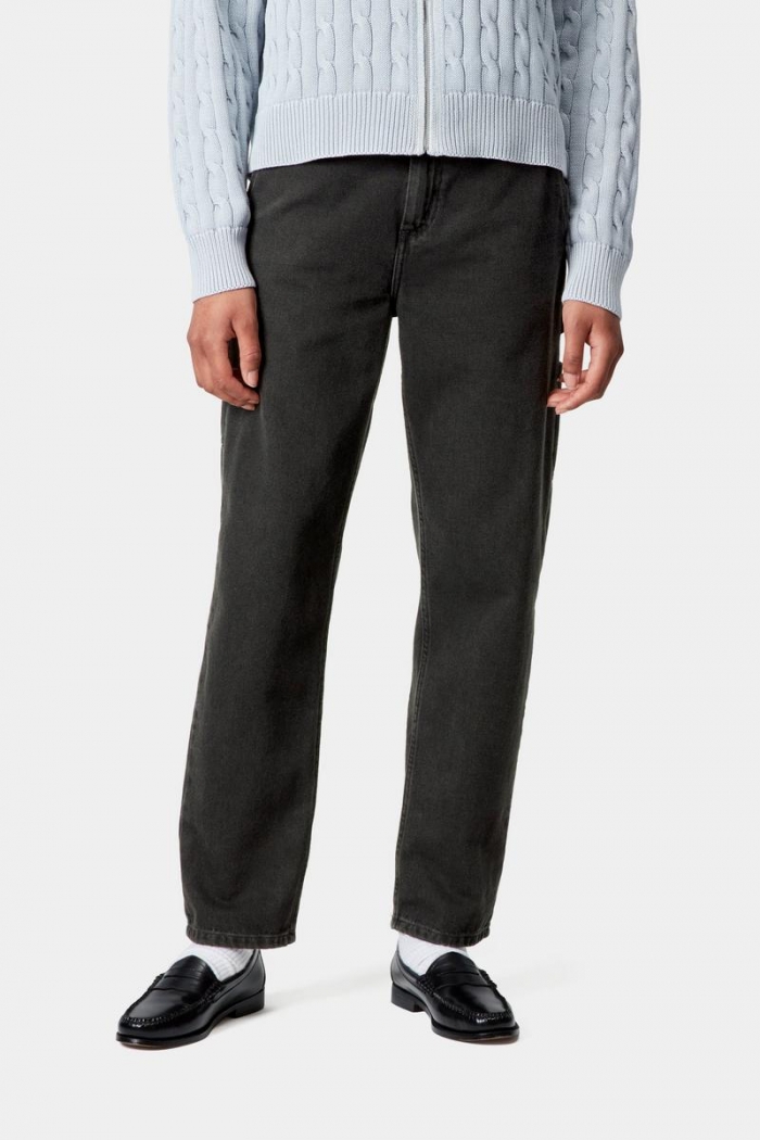 Carhartt Pierce Pant - Black, Stone washed